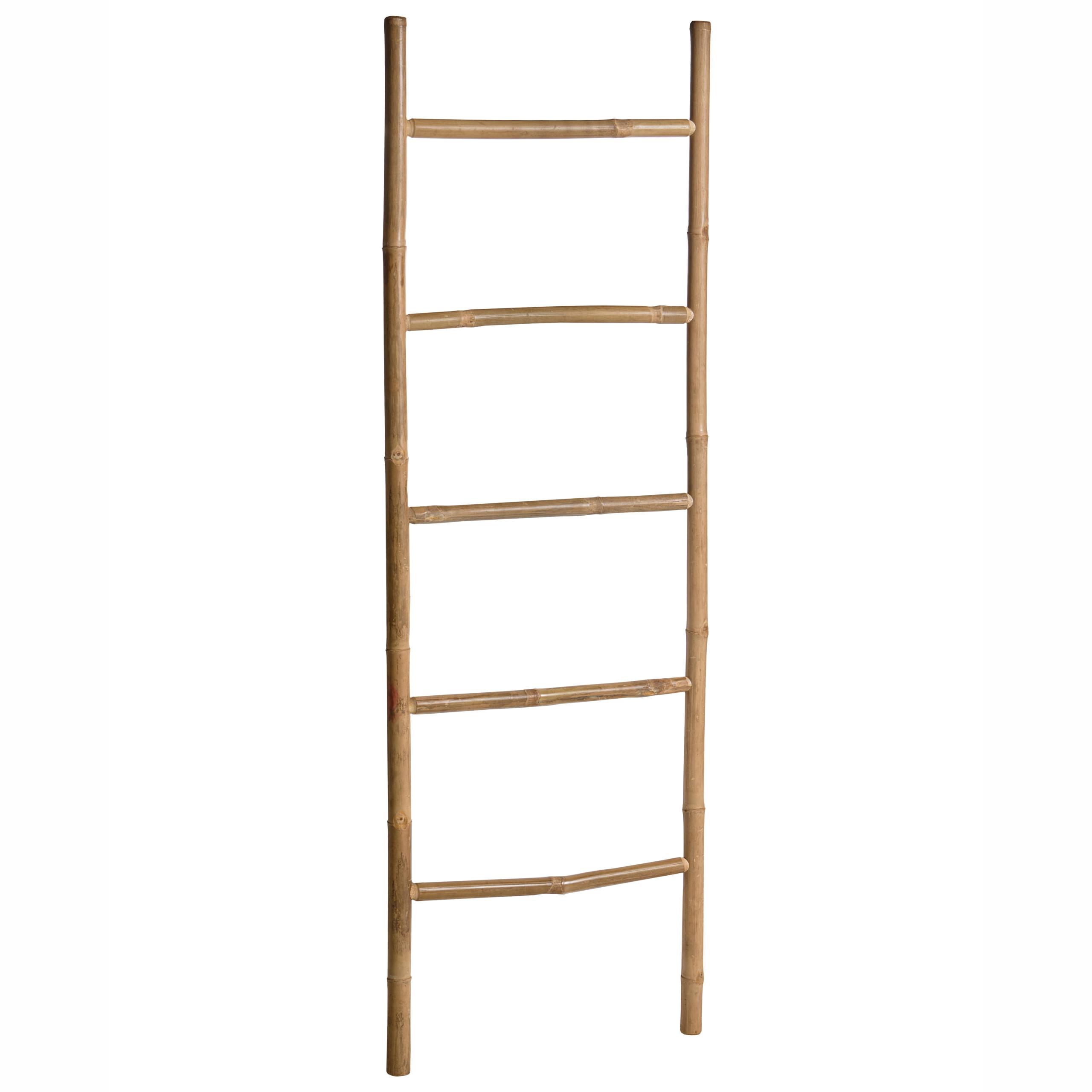 HANDTUCHSTÄNDER Bambus Naturfarben Itapeva - Naturfarben, Holz (50/150/150cm) - Beliani