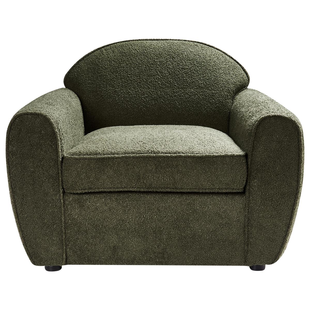 SESSEL Dunkelgrün Ellede - Dunkelgrün, Textil (93/73/90cm) - Beliani