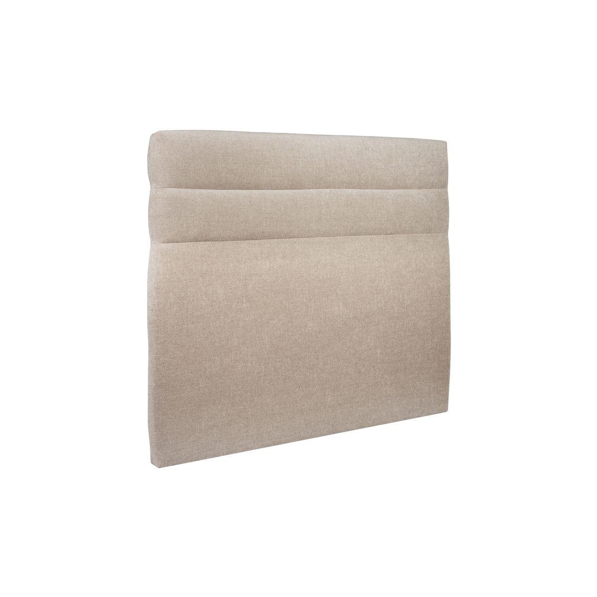 KOPFTEIL Modell Linien – Beigebrauner Stoff 200 cm - Beige/Braun, Karton/Holz (200/120/10cm) - Sommeil de Plomb