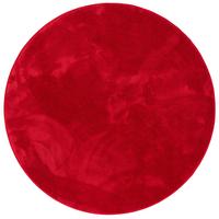 HOCHFLOR LANGFLOR TEPPICH SUPER SOFT MELIA RUND - Rot, Textil (200/200cm) - Pergamon