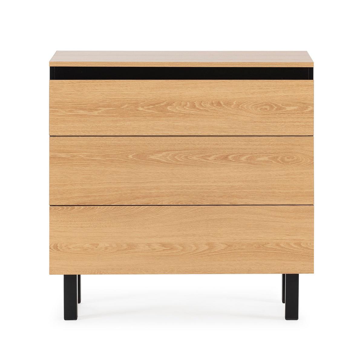 KOMMODE Molina 80/40/80 eichefarben - Honigeiche, Holzwerkstoff (80/80/40cm)