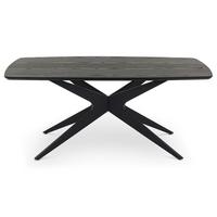 ESSTISCH TAVO schwarz - Schwarz, Holzwerkstoff (90/180/76cm) - IDIMEX