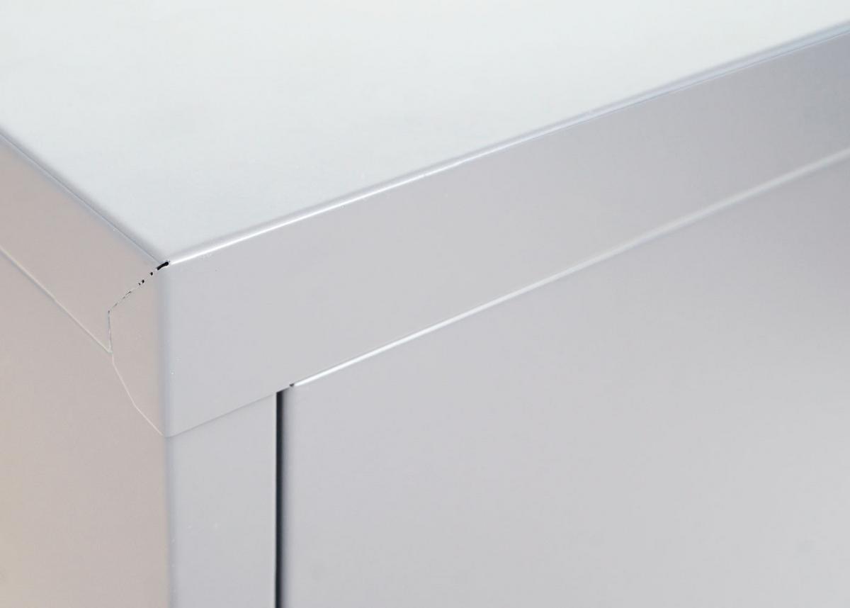 AKTENSCHRANK Hellgrau - Hellgrau, Metall (80/98/40cm) - MCW