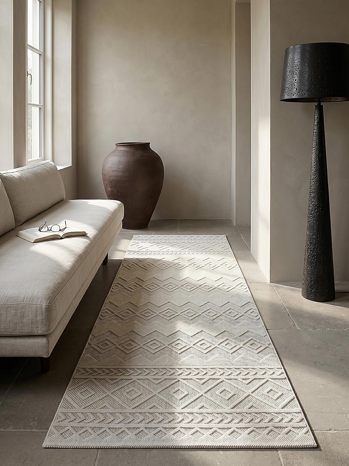 TEPPICHLÄUFER Berber STURA Polypropylen Creme 80 x 250 cm - Beige, Textil (80/250cm) - KADIMA DESIGN