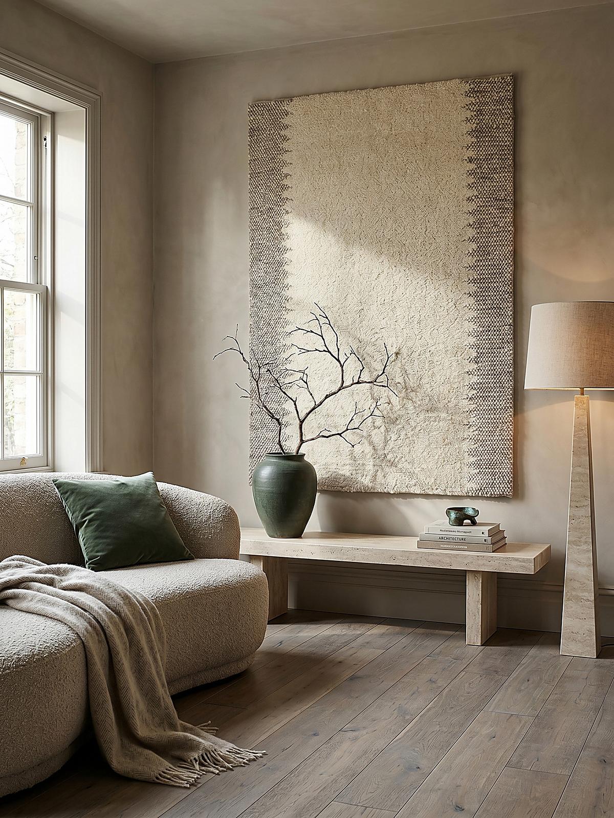 WOLLTEPPICH handgewebt MEDWAY, mit Bordüre, Beige, 80 x 150 cm - Beige, Textil (150/80cm) - KADIMA DESIGN