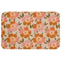 WC-VORLEGER Blumen - Motiv - Retro Toilettenteppich 80x50 cm - Multicolor, Textil (80/1cm) - OnlyWow