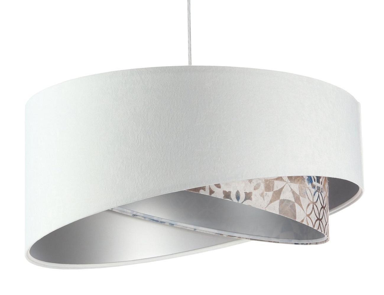HÄNGELEUCHTE Weiß 50/23 cm - Beige, Kunststoff (50/1/23cm) - ONZENO