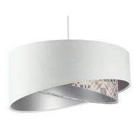 HÄNGELEUCHTE Weiß 50/23 cm - Beige, Kunststoff (50/1/23cm) - ONZENO