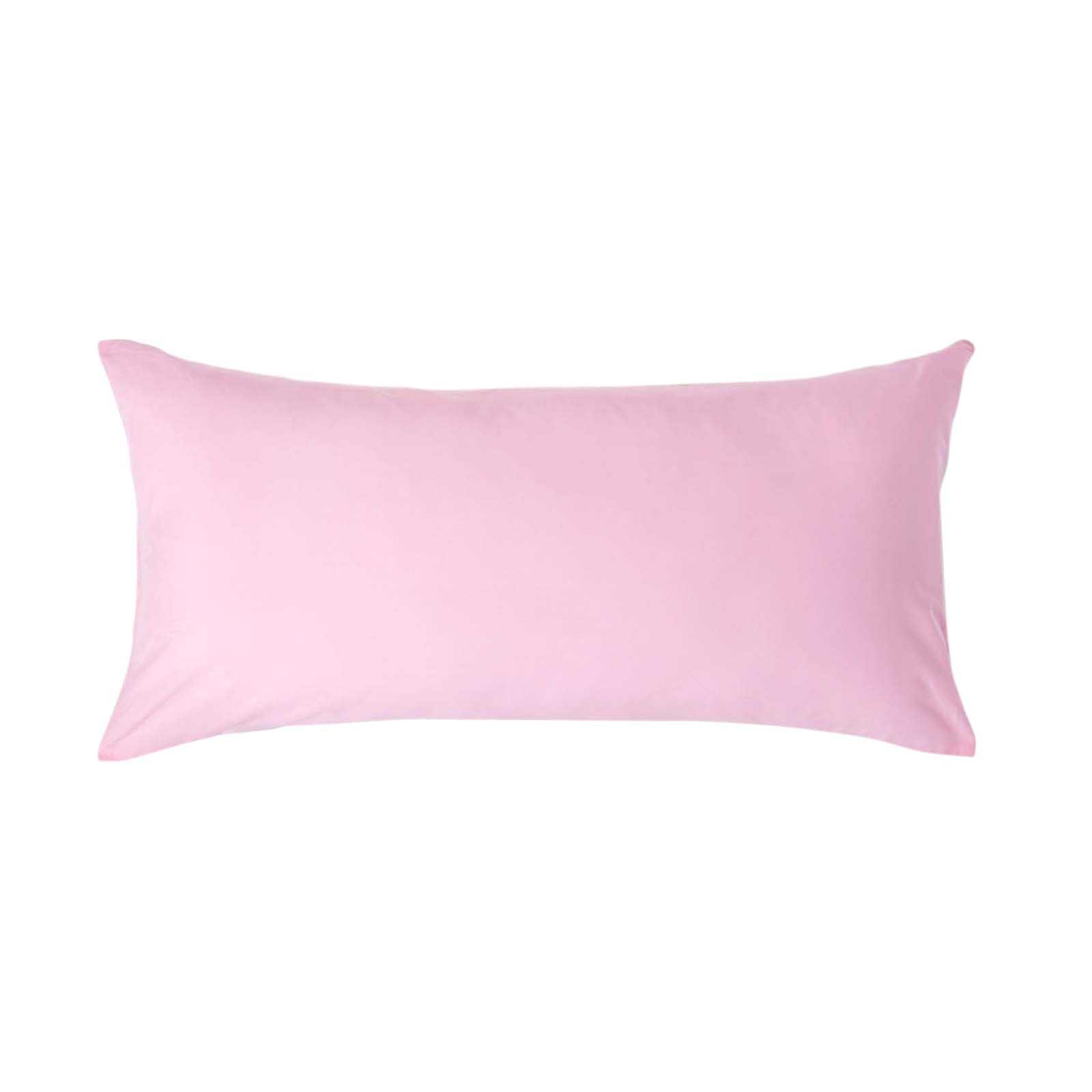 KISSENBEZUG Perkal, Ägyptische Baumwolle, Fadendichte 200 - Rosa, Textil (40/80cm) - Homescapes