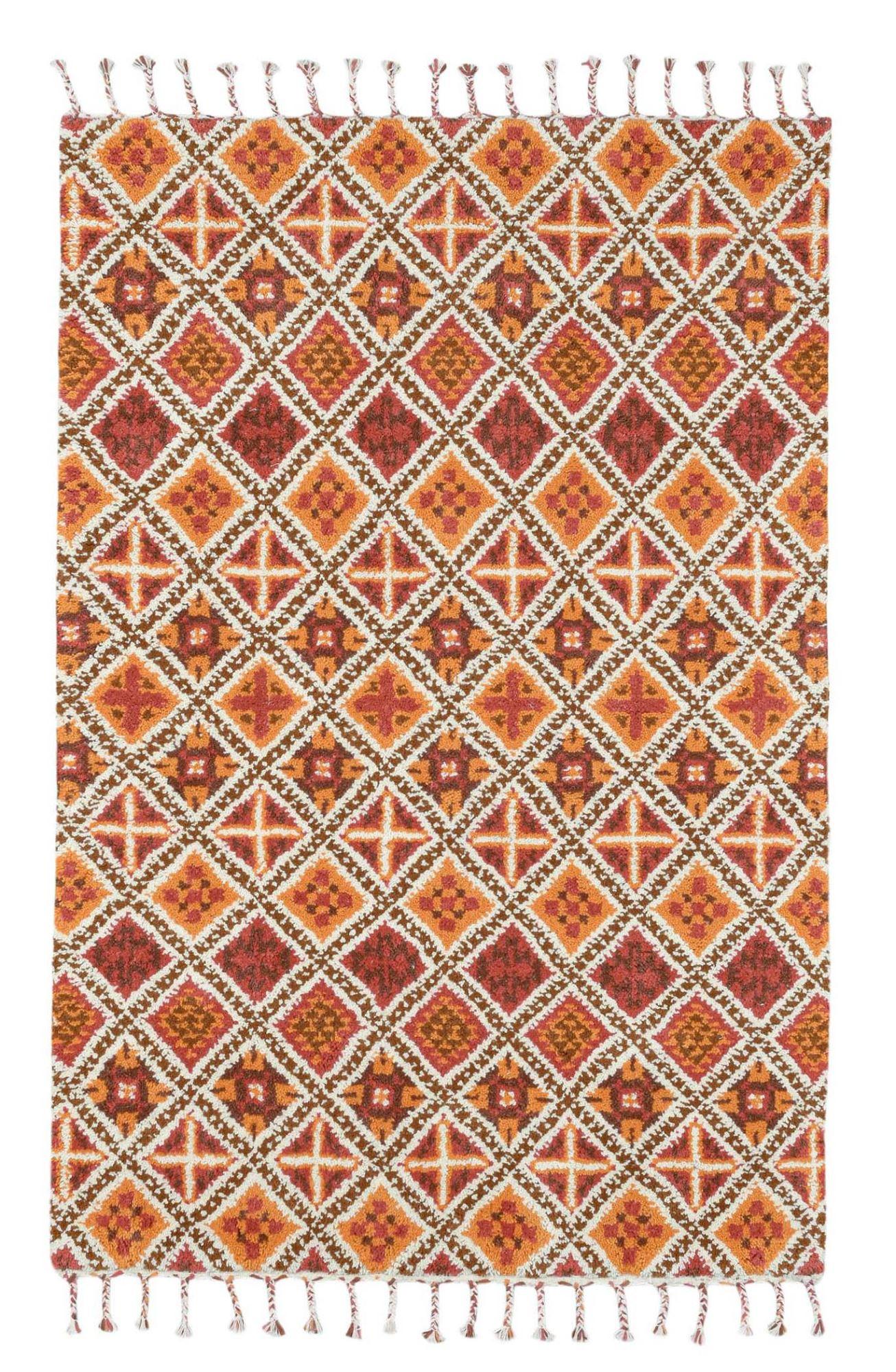 BERBERTEPPICH Marmoucha 250x300 cm - Terracotta, Textil (250/300cm) - THEKO