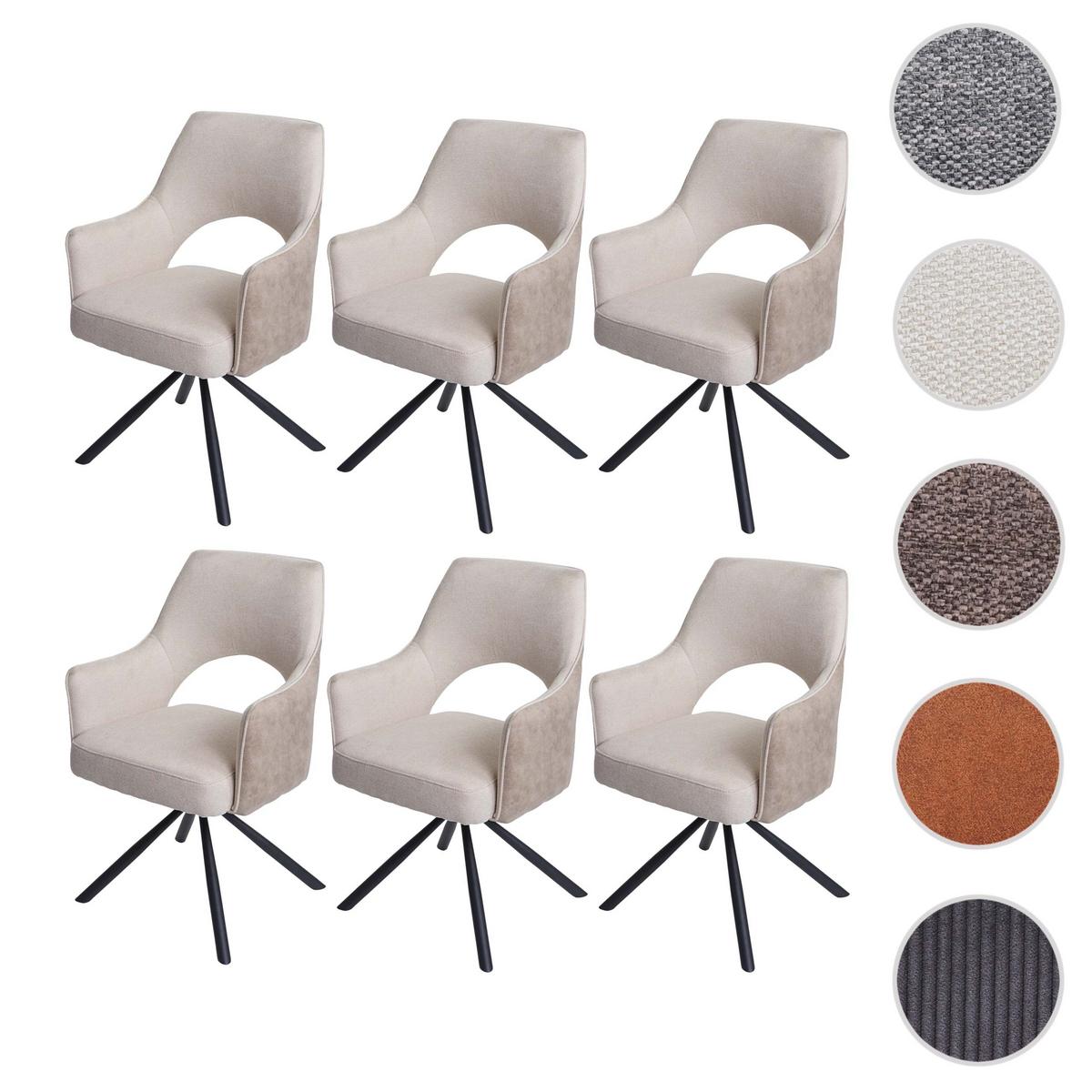 ESSZIMMERSTUHL Cremeweiß - Creme/Weiß, Textil (57/89/52cm) - MCW
