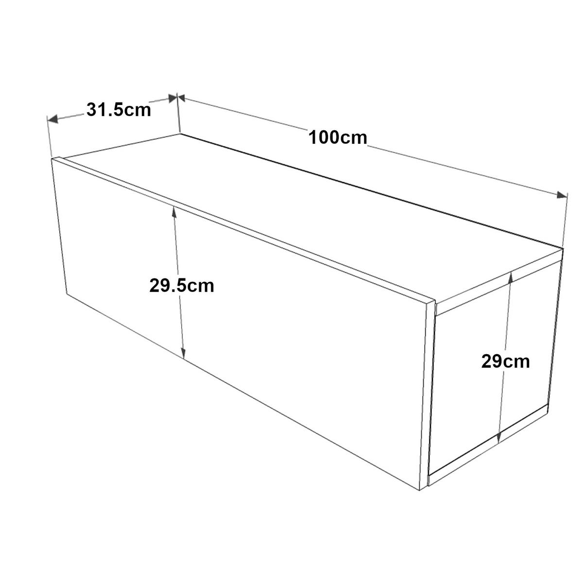 TV-ELEMENT Lapinlahti - Naturfarben, Holzwerkstoff (100/29.5/31.5cm) - [en.casa]