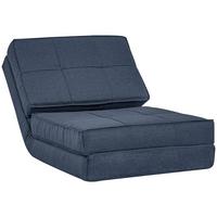 BODENSTUHL, Polyester, Schaumstoff, Blau - Blau, Kunststoff (73/58/61cm) - HOMCOM