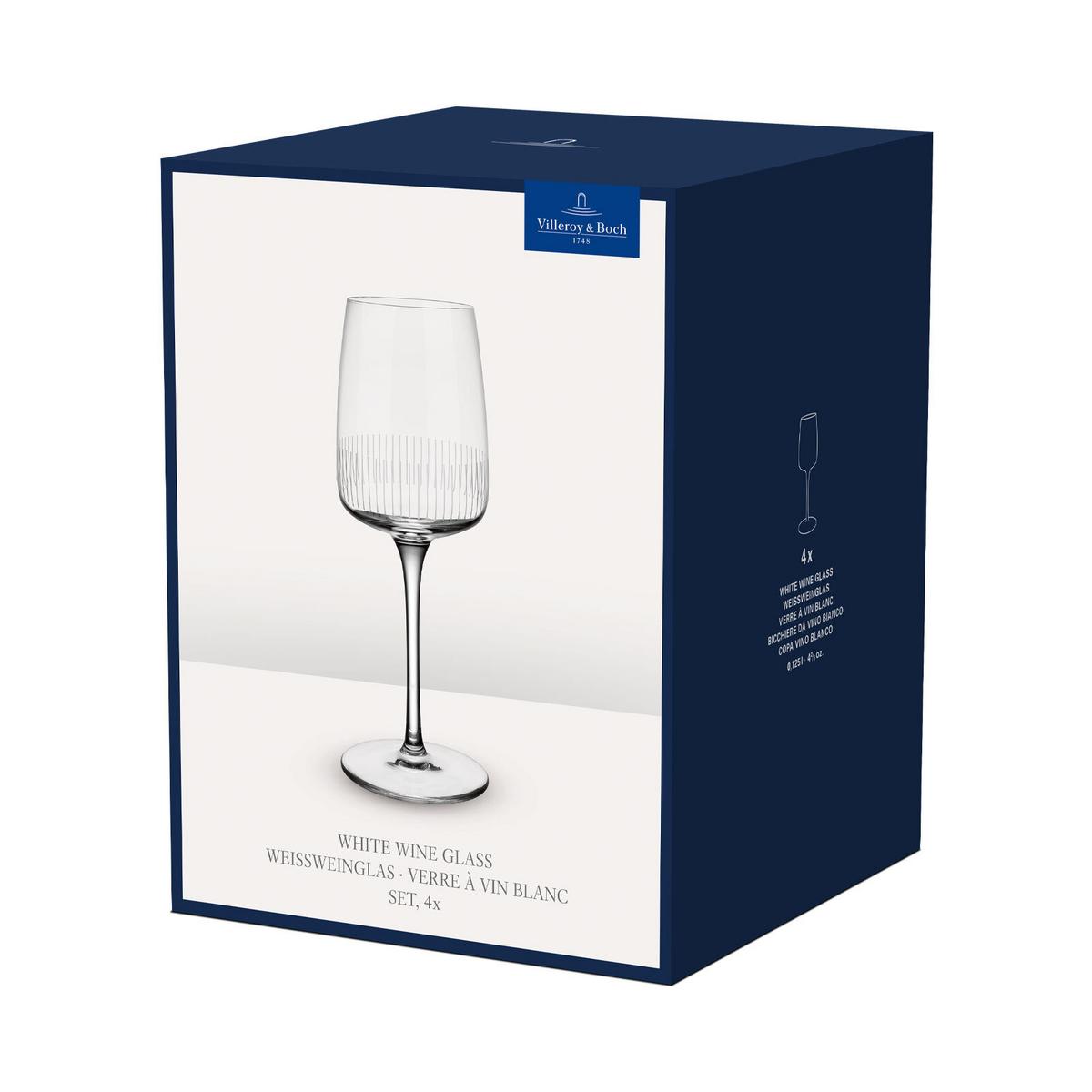 WEISSWEINGLÄSER Afina transparent 125 ml 4er Set - Transparent, Glas (0.125L) - Villeroy & Boch