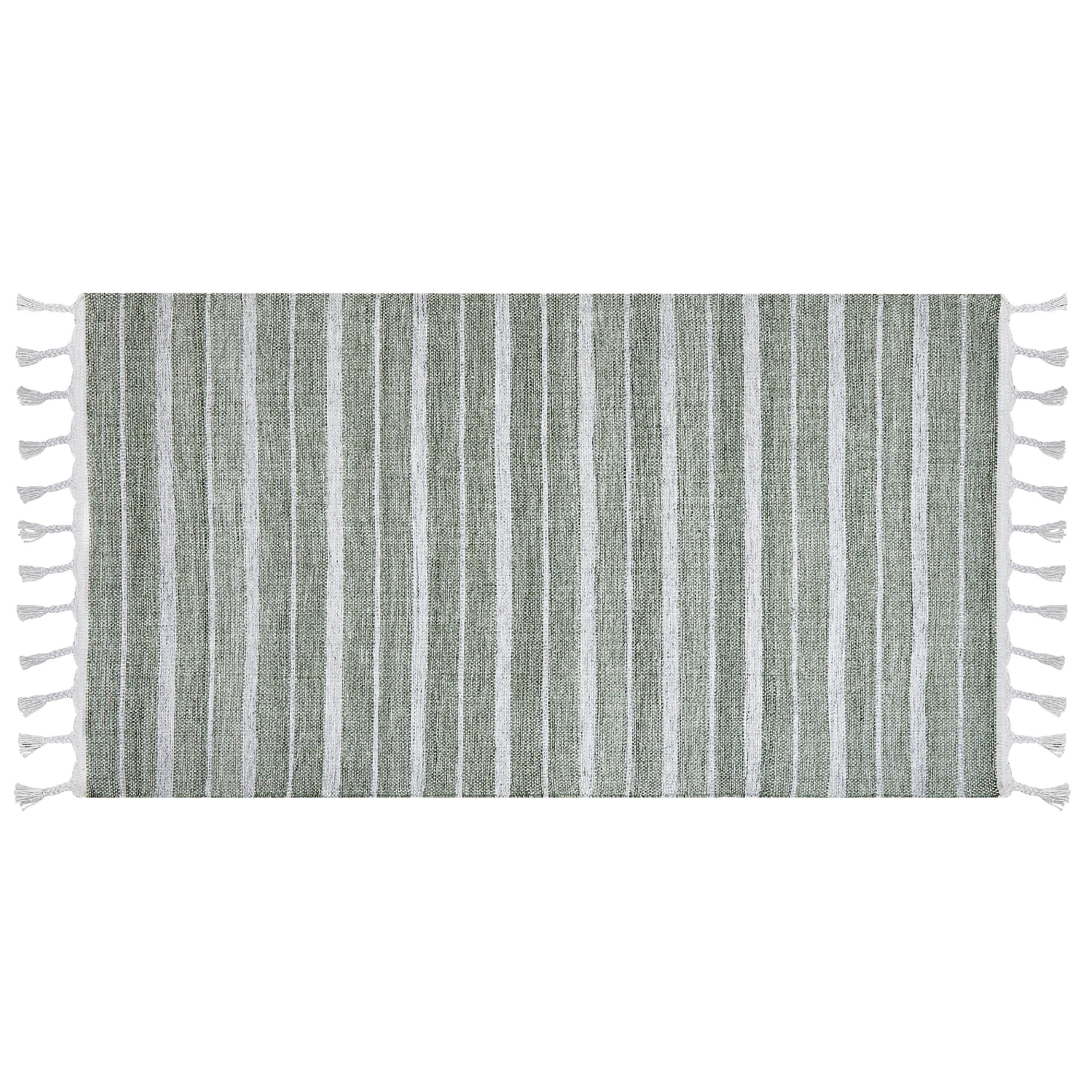 OUTDOOR-TEPPICH Bademli 150/80 cm - Grün, Kunststoff (80/150cm) - Beliani
