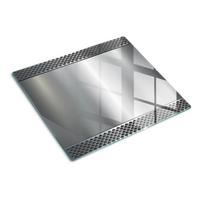 GLASPLATTE 60x52 cm Metallhintergrund - Schwarz, Glas (60/0.4/52cm) - TULUP