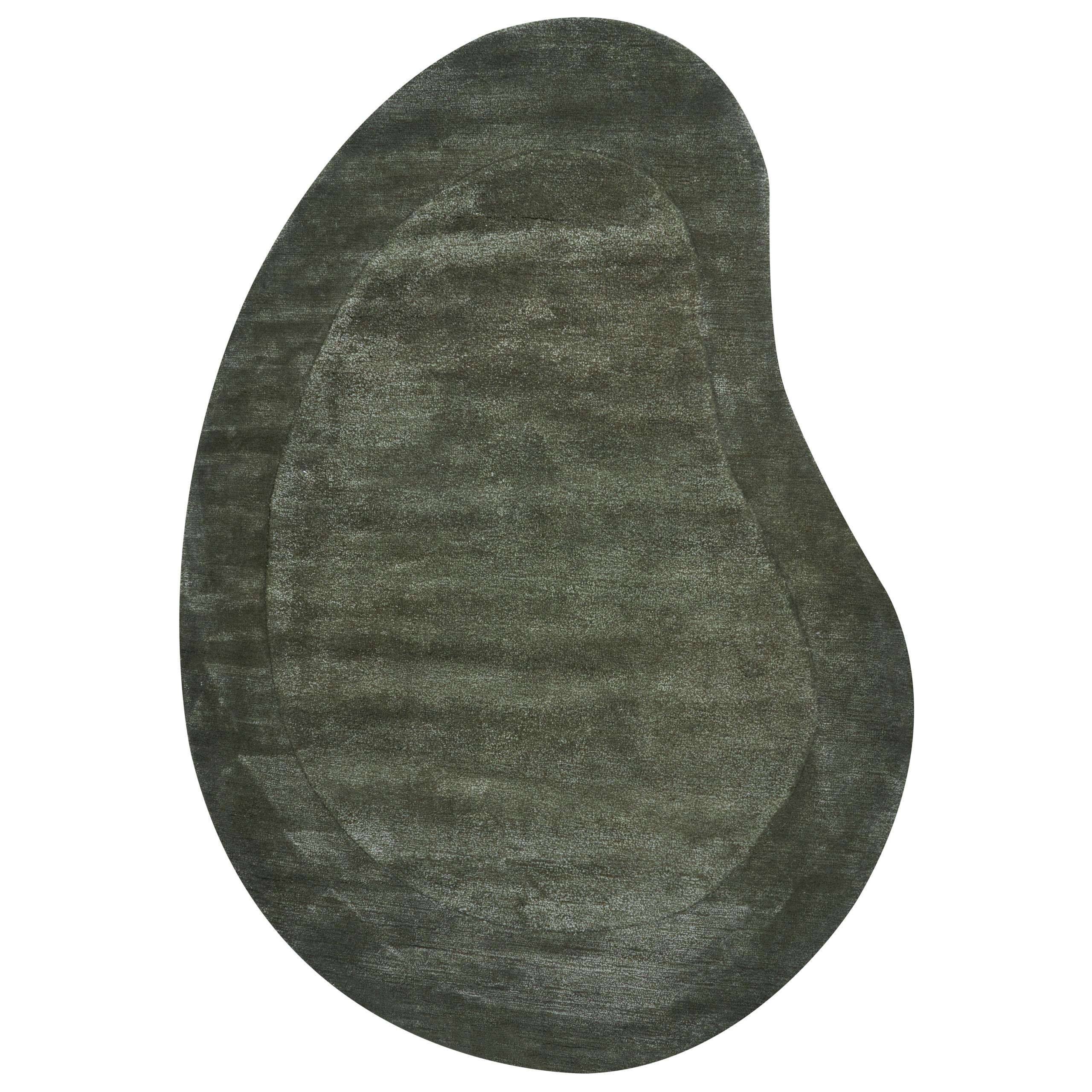 TEPPICH Dunkelgrün 160/230 cm Viskose Masso - Grün, Textil (160/230cm) - Beliani