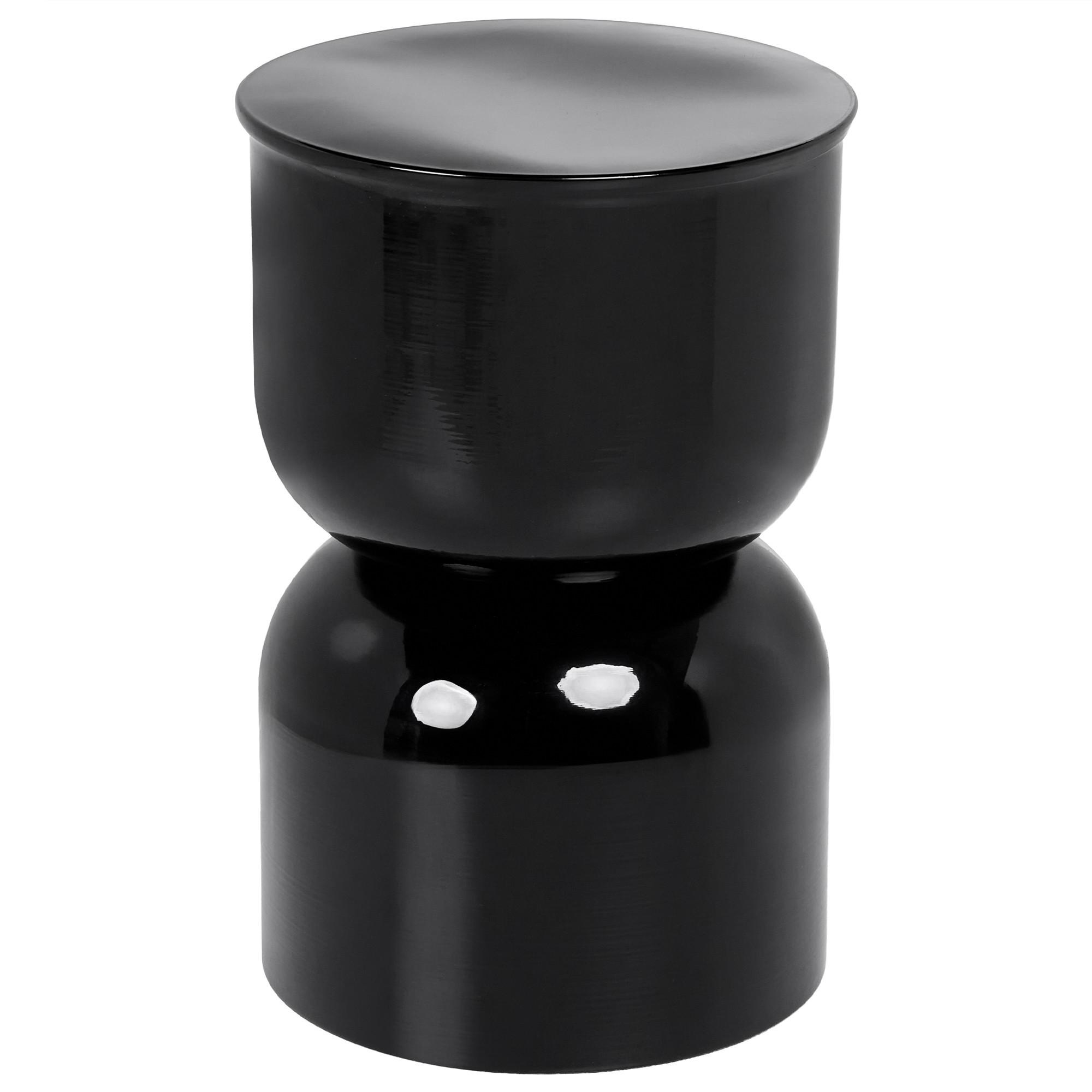 BEISTELLTISCH Metall Schwarz Letta - Schwarz, Metall (31/31/47cm) - Beliani