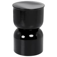 BEISTELLTISCH Metall Schwarz Letta - Schwarz, Metall (31/31/47cm) - Beliani
