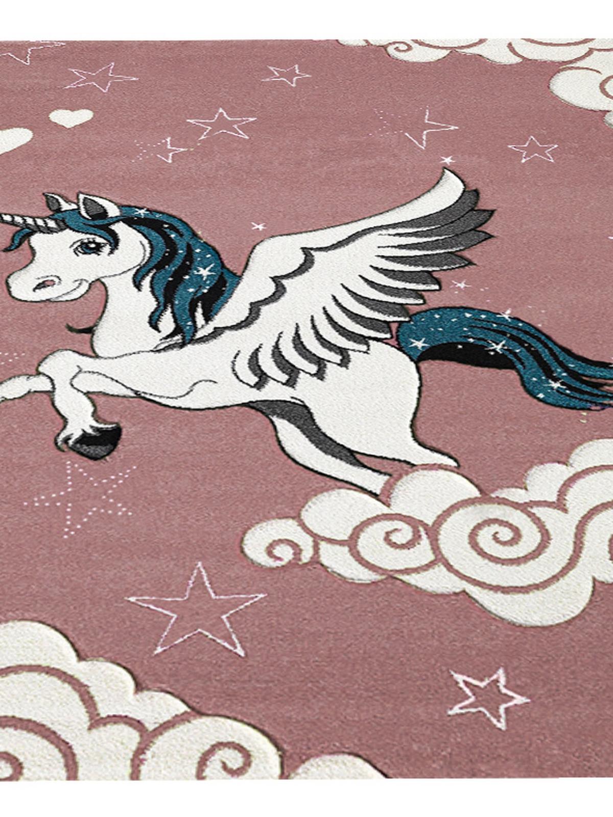KINDERTEPPICH Kurzflor Sterne IDRO Polypropylen Pink 120 x 170 cm - Rosa, Textil (120/170cm) - KADIMA DESIGN