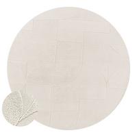 HOCHFLORTEPPICH Creme Ø 120 cm - Creme, Kunststoff (120/120cm) - TT Home