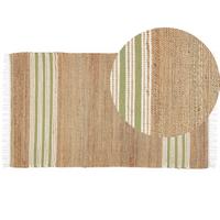 TEPPICH geflochten Mirza 150/80 cm - Beige, Naturmaterialien (80/150cm) - Beliani