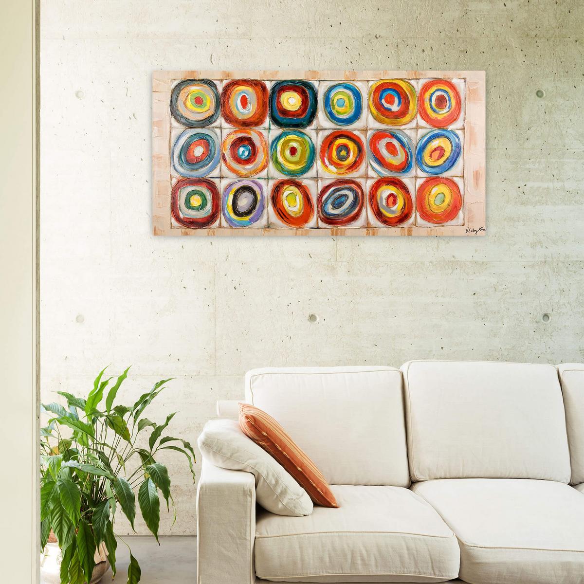 ACRYLBILD HANDGEMALT 120/60 cm - Multicolor, Holz/Textil (120/60cm) - KUNSTLOFT
