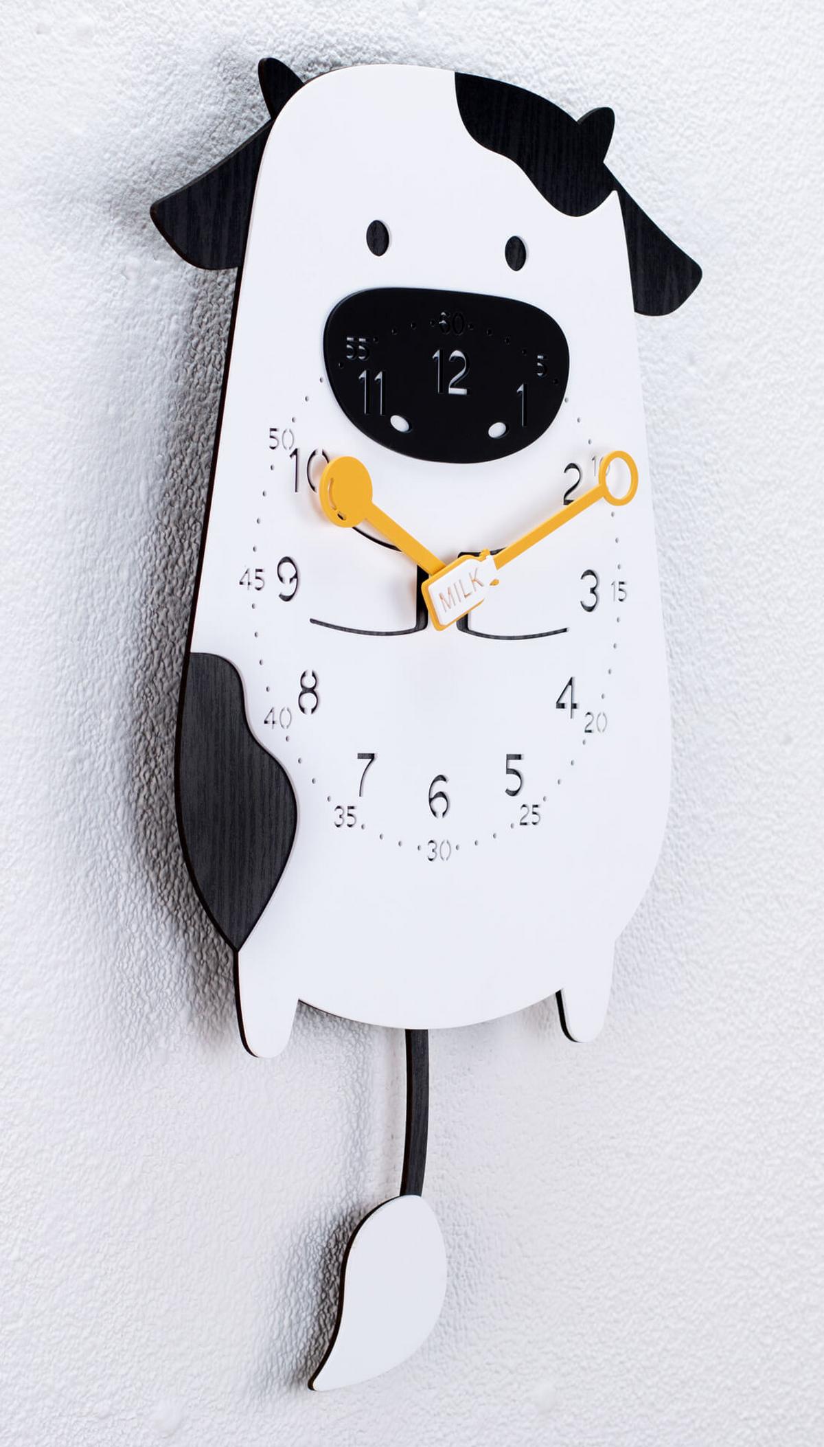 WANDUHR Design Schwarz 31/51 cm - Schwarz, Holzwerkstoff (30.9/50.6/1cm) - ONZENO
