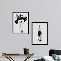 POSTER Set Mit 2 Erotik A4 Rahmenlos - Klar, Papier (29.7/5/21cm) - Nacnic