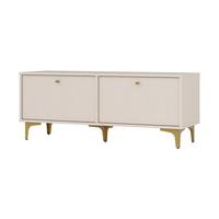 LOWBOARD TORINO 120,6x40,8x48,5 cm mit 2 Türen Beige - Beige, Holzwerkstoff (120.6/48.5/40.8cm) - MASSENO