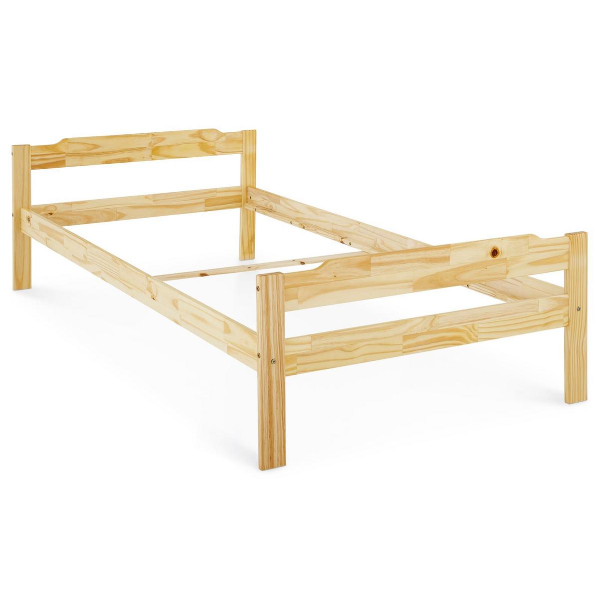 EINZELBETT MORITZ 90x200 cm natur - Naturfarben, Holz (90/200cm) - IDIMEX