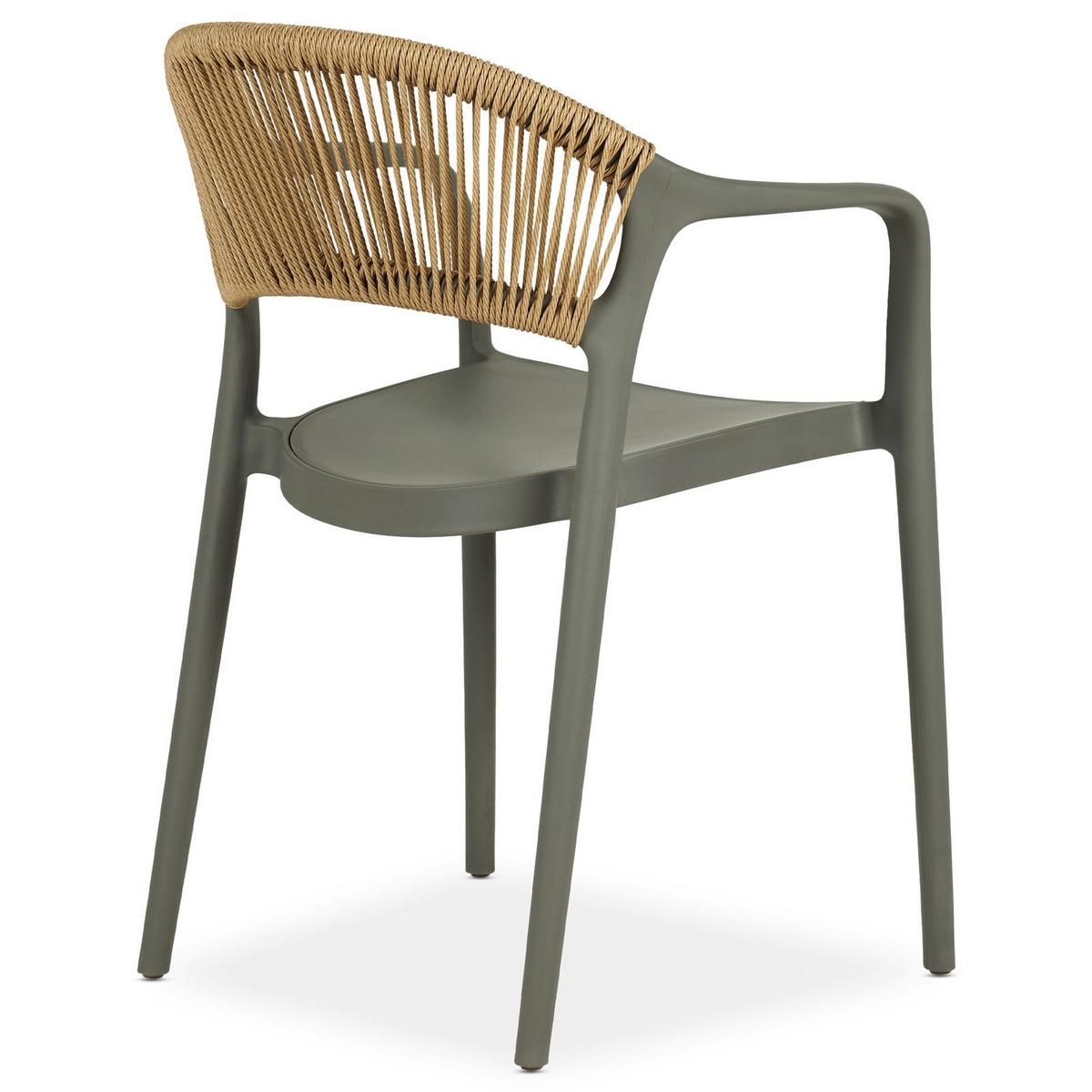 GARTENSTUHL NARCISO 6er-Set grau - Grau, Textil (52/80/42cm) - IDIMEX