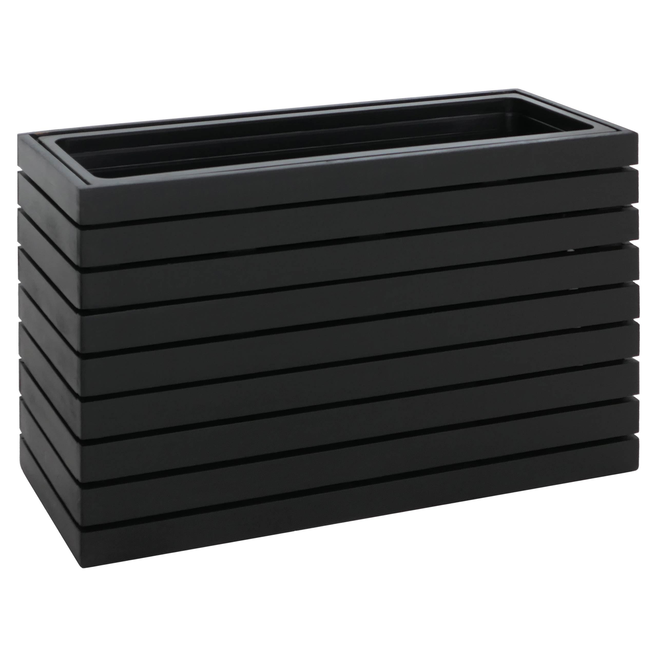 PFLANZKASTEN Schwarz - Schwarz, Holz (63/41/23cm) - MCW
