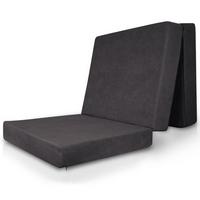 VISCO KLAPPMATRATZE VS95 195/75/14 cm Anthrazit - Anthrazit, Kunststoff/Textil (75/195cm) - Beautissu 