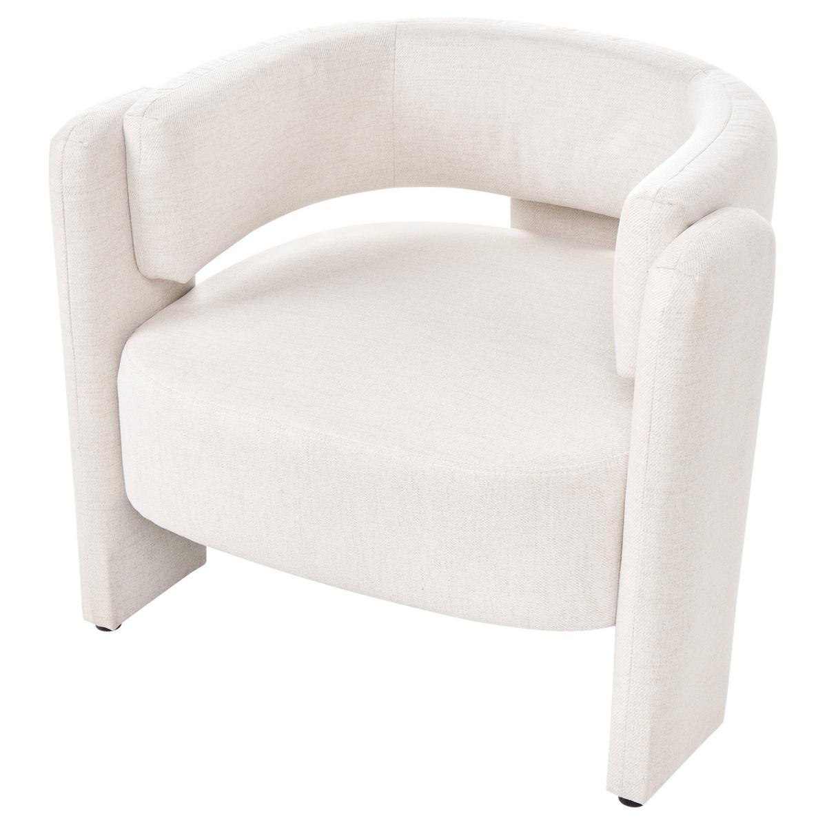 SESSEL Stoff Cremeweiß Maggeby - Weiß, Textil (79/69/69cm) - Beliani