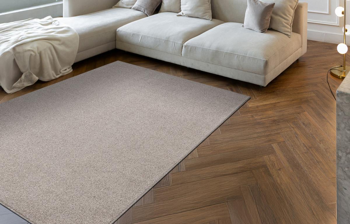 TEPPICH Eton plus 400/400 cm - Beige, Textil (400/400cm) - rugsX