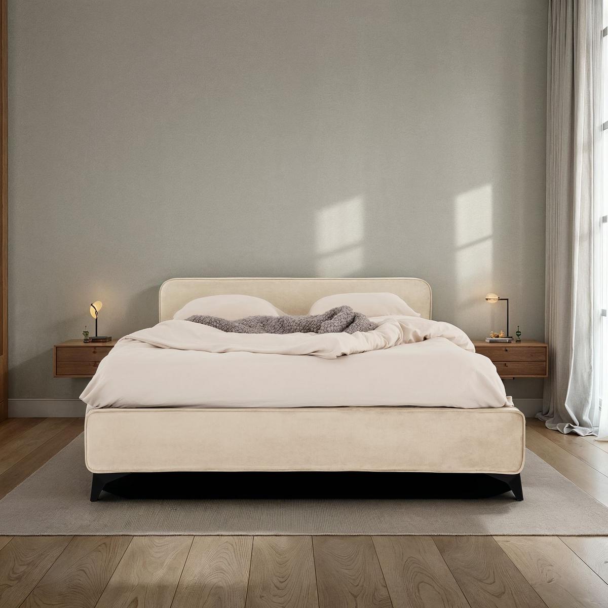 POLSTERBETT LAVORO 140X200 CM - Beige, Textil (140/200cm) - IDIMEX