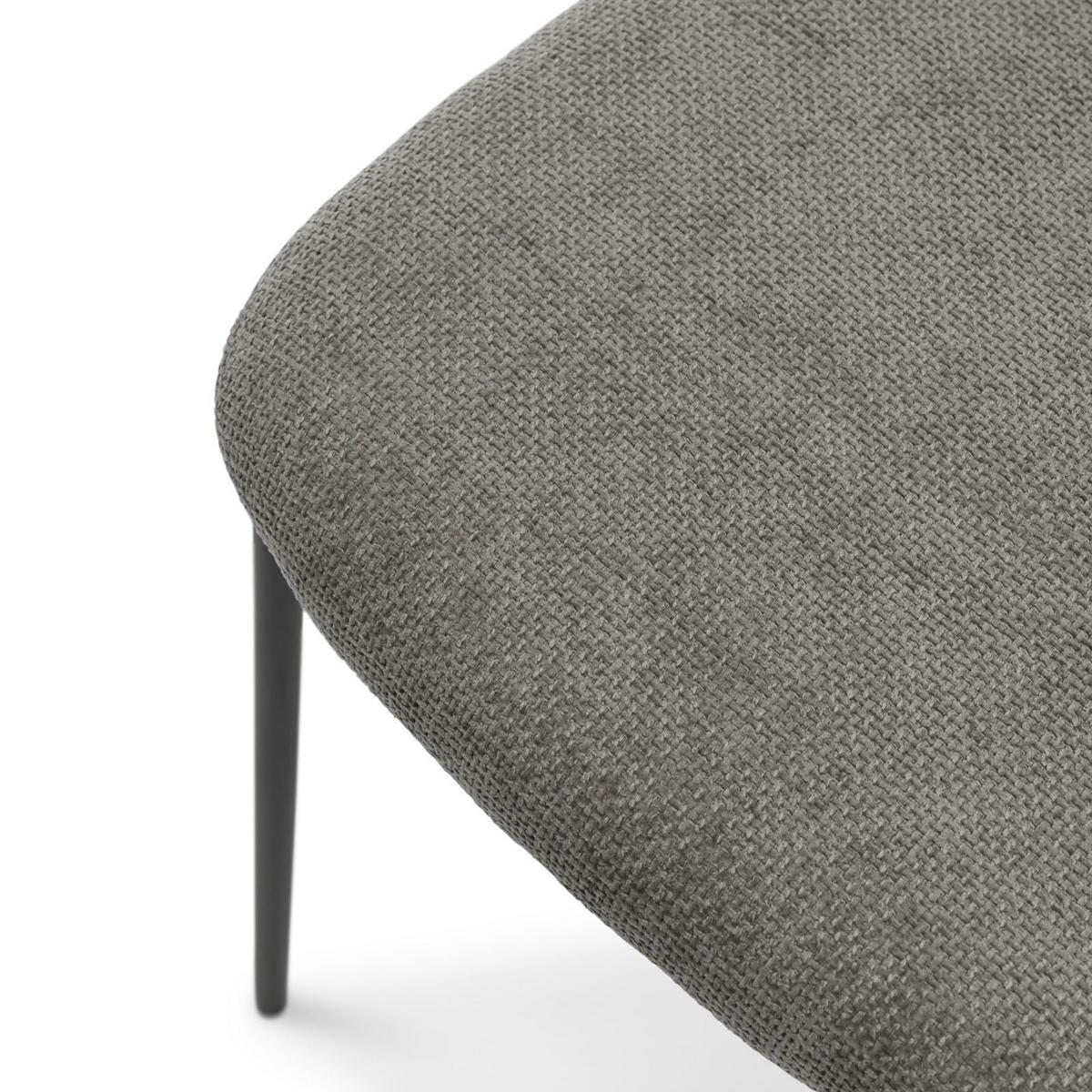 ESSZIMMERSTÜHLE TOLEDO 4er-Set hellgrau - Hellgrau, Textil (44/78/49cm) - IDIMEX