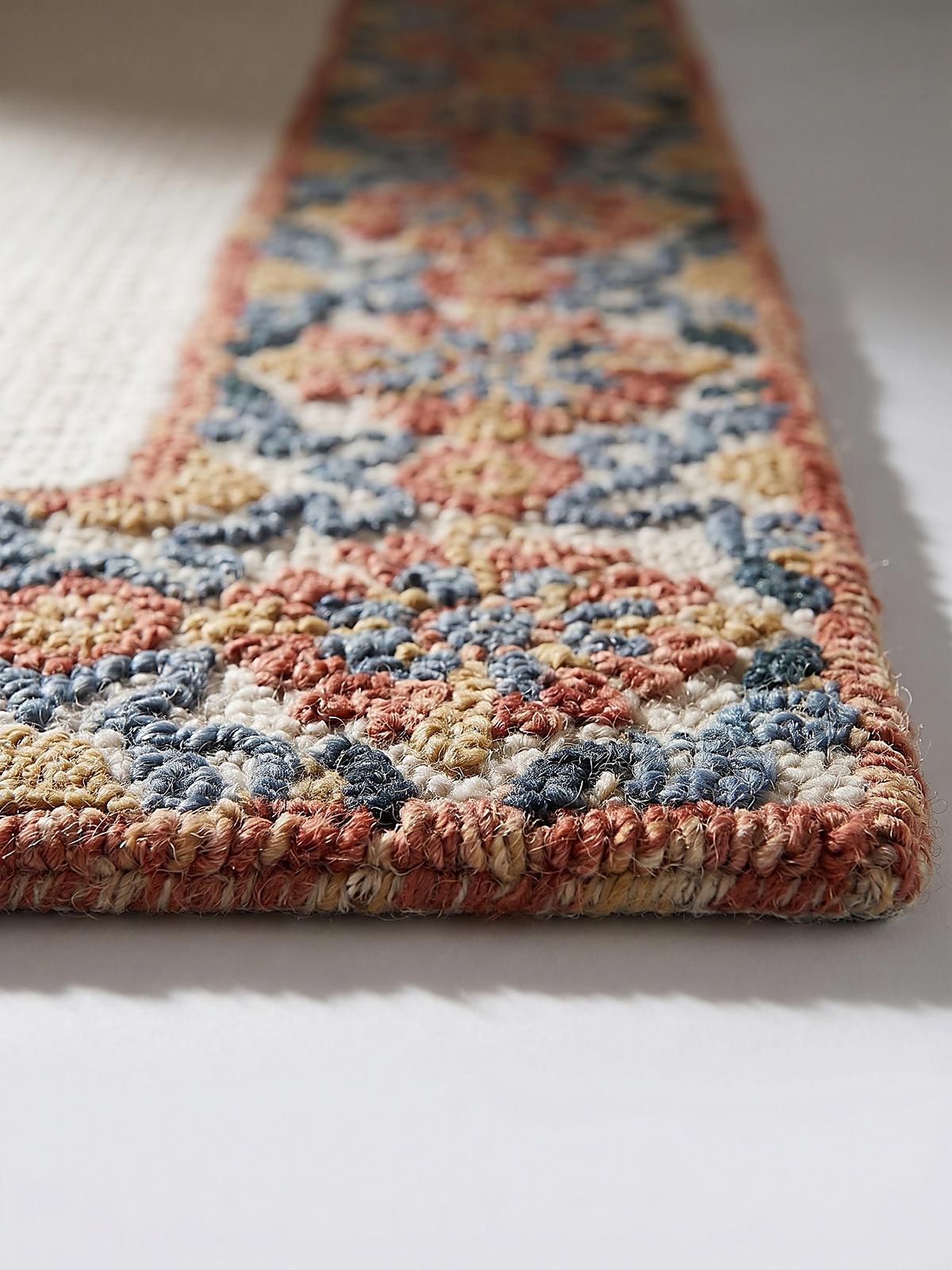 TEPPICH aus Wolle BROK in Rot, floral, 200 x 290 cm - Beige, Textil (200/290cm) - KADIMA DESIGN