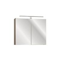 SPIEGELSCHRANK Éros Taupe - Taupe, Holzwerkstoff (80/65/17cm) - Petits-meubles