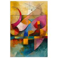 POSTER Kunst - Abstrakt - Modern Room Decor 20x30 cm - Gelb, Papier (20/30/0.1cm) - MuchoWow