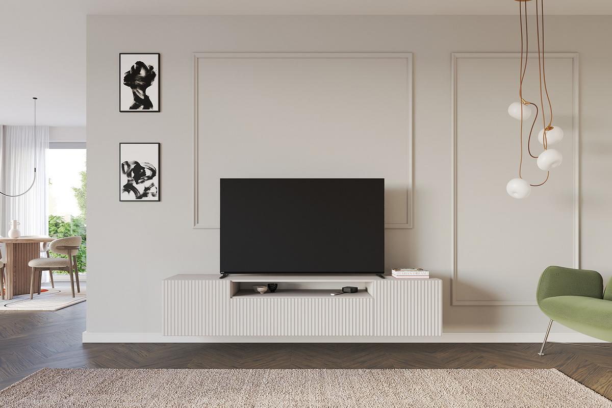 LOWBOARD NOA-2-W 200x40x41 cm - Kaschmir - Kaschmir, Holzwerkstoff (200/40/41cm) - ALTDECOR