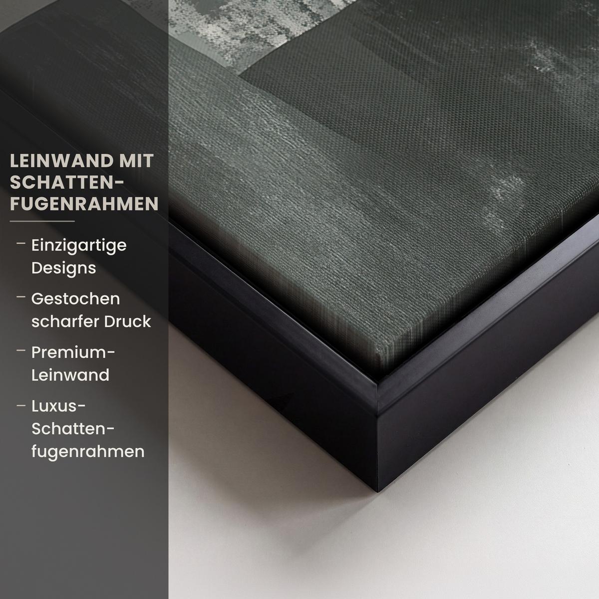 LEINWAND Bilder mit Rahmen - Wabi sabi - Beige - Pflanze - 70x100 - Sandfarben, Textil (70/100cm) - MuchoWow