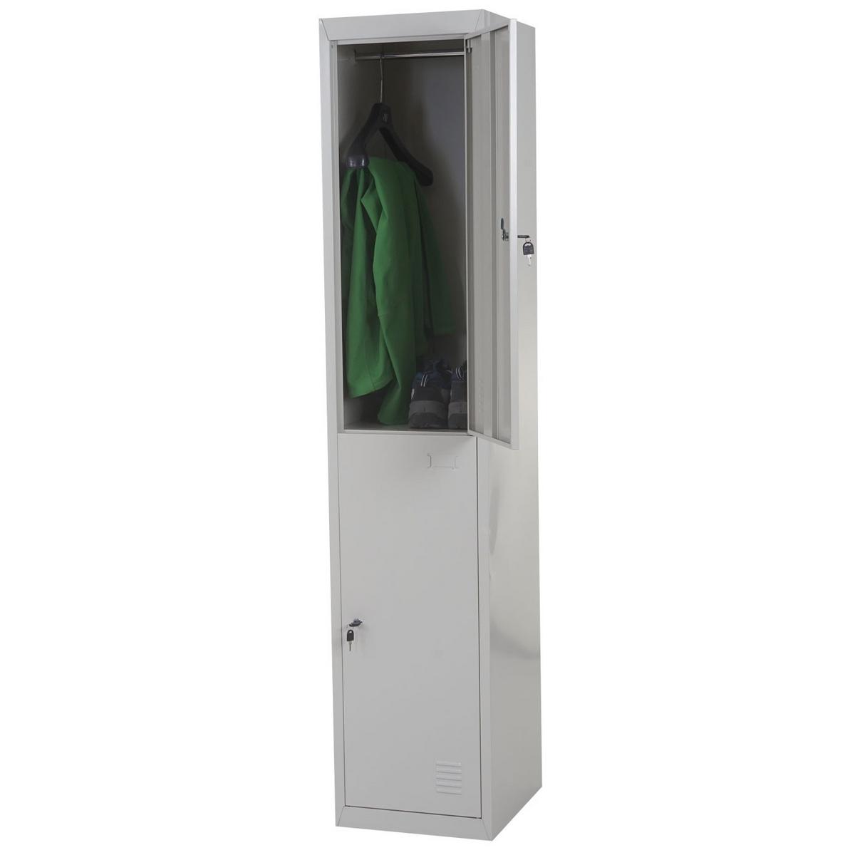 SCHLIESSFACH Grau - Grau, Metall (38/185/45cm) - MCW