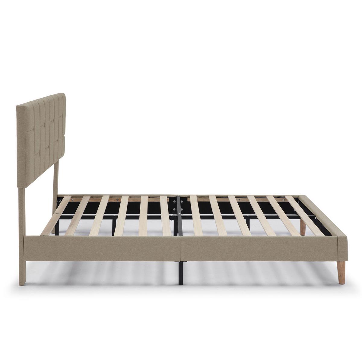 POLSTERBETT 90x190 cm Sorni, Beige - Beige, Textil (195/98/113cm) - VS Venta-stock