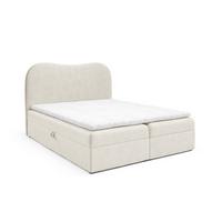 BOXBETT Darlin - Creme, Holzwerkstoff/Textil (140/200cm) - Fun Möbel