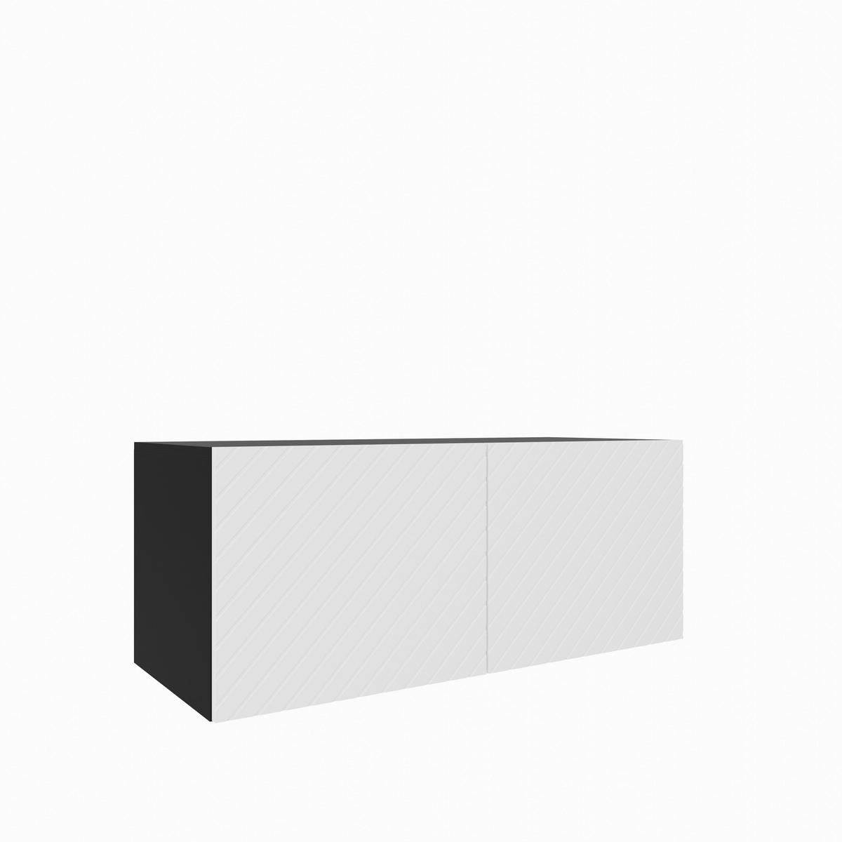 LOWBOARD CAVA 100/41/40 cm, Hängender TV-Schrank Anthrazit / Weiß - Anthrazit/Weiß, Holzwerkstoff (100/41/40cm) - MASSENO