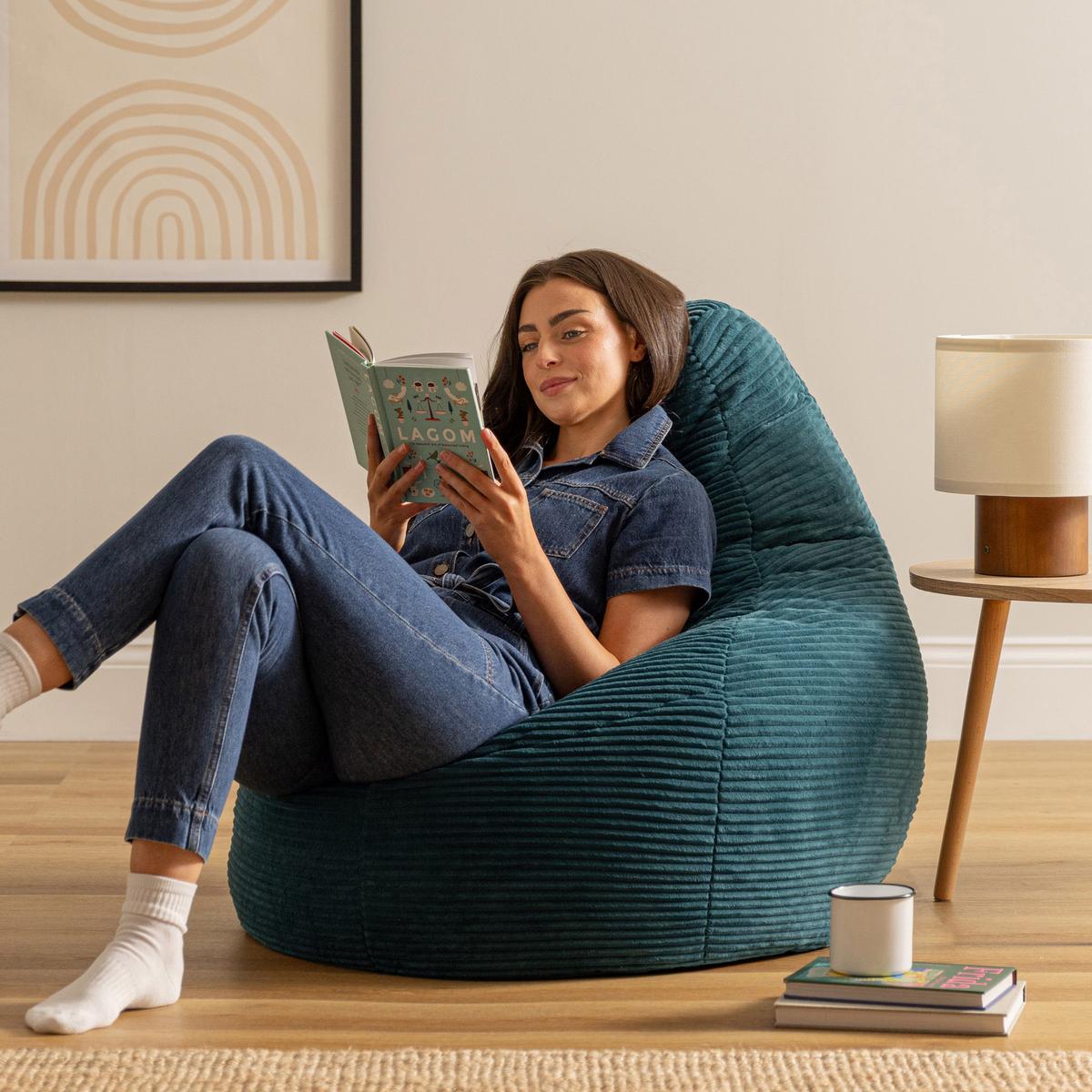 SITZSACK Dalton - Dunkelgrün, Kunststoff/Textil (82/76/82cm) - icon
