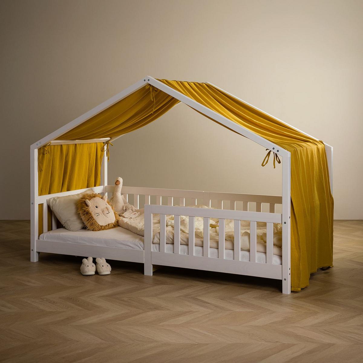 HAUSBETT-HIMMEL LIAN - Gelb, Textil - IDIMEX