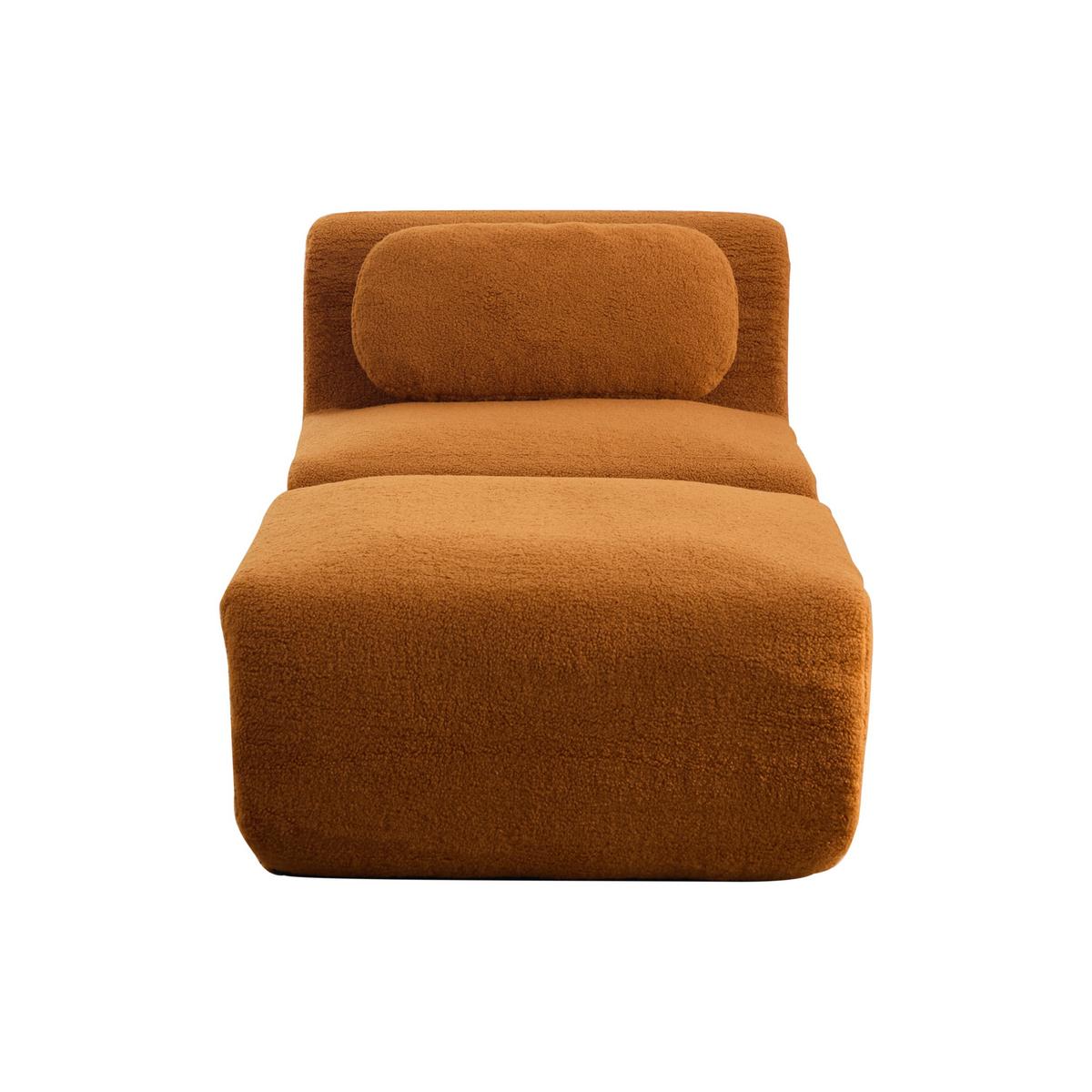 MODULARES SOFA Chenille Caramel 30D Schaumstoff Haustierfreundlich - Cognac, Textil (79/71/177cm) - Urban Meuble